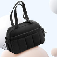 Gym Bag for Women Travel Duffle Bag with Wet Pocket Carry on Weekender Bag Black