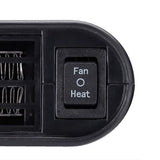 12V Car Electric Heater Cigarette Lighter Powered Heating Fan Defogger Defroster Demister Grey