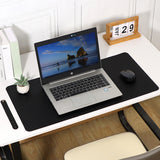 Large PU Leather Gaming Keyboard Mouse Pad Mat for Office Home Black