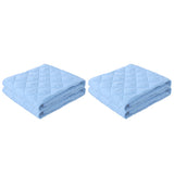 2Pcs Reusable Large Urine Mat Water Resistant Nappy Diaper Changing Pad Blue