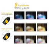 3-Color Modes Clip-On Reading Lamp with Flexible Gooseneck USB Rechargeable Night Light for Desk Books Single-Head