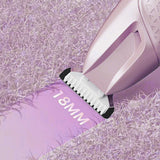 Pet Hair Trimmer Electric Clipper Rechargeable with LED Light for Pets Pink