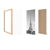 Photo Frame with Stand and Wall Mount for Home Decor Natural Wood
