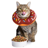 Cat Cone Soft Collar – Adjustable Kitten Recovery Donut Collar Dark Brown