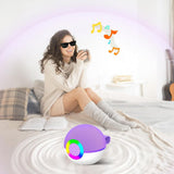 Portable Karaoke Microphone Machine Mini Bluetooth Speaker with 2 Wireless Mics Purple