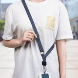 Anti-lost Mobile Phone Lanyard Set Universal  Crossbody Hanging Strap Rope Black