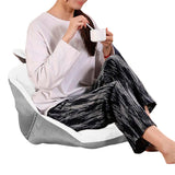Rabbit Ears Shaped Chair Cushion with Backrest Seats Cushion for Home Office Chair White