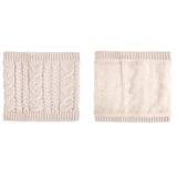 Thick Fleece Neck Warmer Winter Ski Gaiter for Men Women Beige