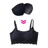 4 Pairs Foam Triangle Bra Inserts Replacement for Sports Bras Black