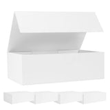Foldable Cardboard Gift Box Easy Attach for Holiday Packaging White