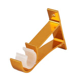 2PCS Metal Support Curtain Rod Pole Wall Bracket Holder Hook Rack Gold