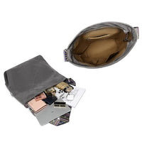Zipper Tote Bag for Women Shoulder Bags with Adjustable Strap for Work School Shopping Travel Gray