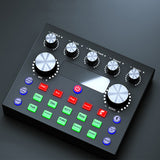 Recording Condenser Mic Kit with Sound Card for Streaming Black