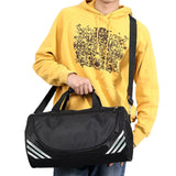 Gym Duffle Bag Travel Duffel Bag Outdoor Shoulder Sports Bag Black and White