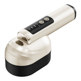 Portable Wireless Electric Hair Comb with Vibration and Oil Mist Spray Beige