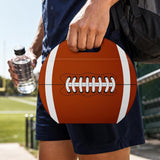 20PCS Soccer and American Football Resealable Candy Bags with Handles Brown