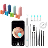 White Wax Removal Tool Camera 3.3mm HD Ear Scope Otoscope with 4 Pairs of Earplugs