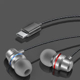 USB-C Over-Ear Hook Headphones for iPhone 16/15 Pro Max & Galaxy S25 Silver