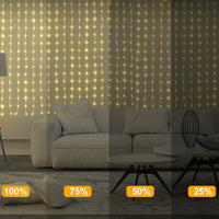 Smart Curtain Lights – 400 LEDs Color-Changing Dynamic DIY Light String with Music Sync Style 3
