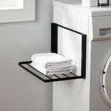 Shelves for Washing Machine and Dryer Mounted Storage Rack for Small Homes Bathroom Black