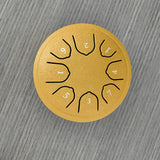 8-Note Rain Drum Steel Tongue Drum Rain Chime for Outside Garden Gold