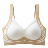 Wireless Push-Up Bra for Women Adjustable Full Coverage Bra White
