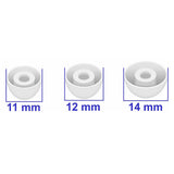 6 Pairs Ear Tips Compatible With Galaxy Buds 2 Pro S/M/L Replacement Soft Earbuds White