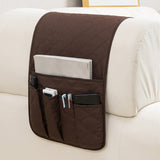 5-Pocket Sofa Armrest Organizer Remote Control Holder for Couch & Chair Coffee