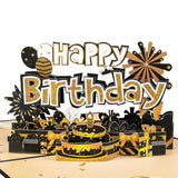 3D Pop-Up Happy Birthday Card with Envelope Unique Greeting Card Gift Style 2