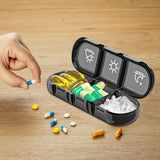 Weekly Pill Box Organizer 7-Day Tablet Storage Dispenser with Large Side Openings Style 2