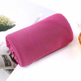 6Pcs Instant Cooling Towel Outdoor Chilly Cool Towel for Cycling Jogging Gym Sports Rose Red