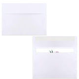 50 PCS Thick Kraft Paper Self Adhesive Envelopes for Cards Photos White