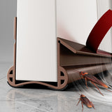 93cm Door Bottom Seal Strip Sound Reducing Felt Light Proof Brown
