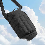 Water Bottle Holder Crossbody Bag with Strap Gym Accessories Black
