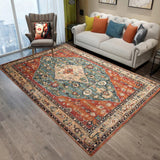 Retro Floor Mat Anti-Slip Floormat Home Room Office Decoration Style 1