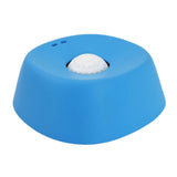 Slow Feeder Dog Bowl with Rolling Ball for Treats Snacks Training Blue