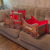 Santa Gift Train Christmas Cardboard Gift Box – Present Holder Home Decoration Style 2