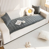 Dog Couch Cover Washable Fuzzy Pet Cushion Dark Gray