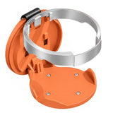 Folding Car Door Cup Holder Adjustable Clip On Drink Organizer Orange