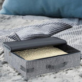 Portable Foldable Cat Travel Litter Box – Waterproof & Easy to Clean Light Gray