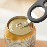 2 Pcs 5 in 1 Jar Bottle Can Opener Easy Attach Storage Black