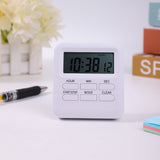 Digital Kitchen Timer with Large Display 99 Hour Countdown Count Up Timer with Retractable Stand for Cooking Classroom Workout White