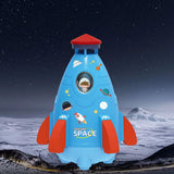 Rocket Sprinkler Toy Outdoor Water Toy Blue