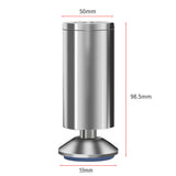 4 PCS Adjustable Furniture Legs Stainless Steel for Kitchen Cabinet Couch Sofa Medium