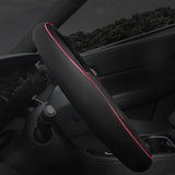 Breathable Microfiber Leather Steering Wheel Cover Style 1