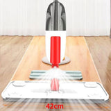 Microfiber Spray Mop Flat Dust Mop Dry Wet Mop for Wood Tile Ceramic Floor Cleaning Red