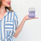 Contact Lens Case and Washer Set Travel Size Contact Lenses Cleaning Storage Tool Kit Purple