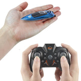 2.4GHz Remote Control Boat Toy Rechargeable Racing RC Boat Toy Blue