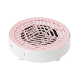 Nail Dust Collector Vacuum Fan for Nail Tech Quiet & Compact Dust Extractor White Pink