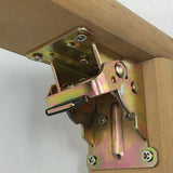 4Pcs 90 Degree Folding Table Leg Brackets Self Lock Foldable Hinge DIY Heavy Load Gold